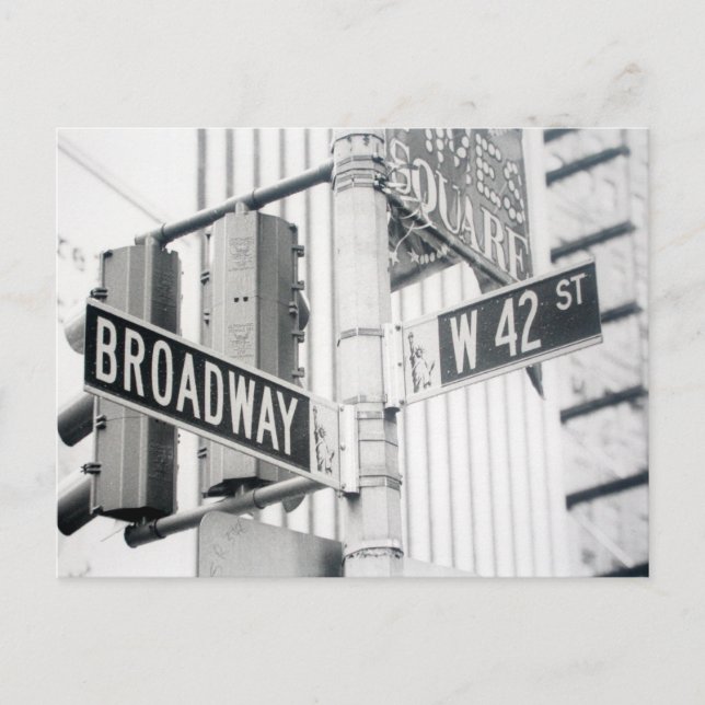 Broadway Times Square-vykort Vykort (Framsida)