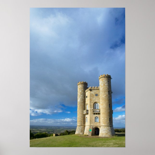 Broadway Tower, Nära Broadway, Worcestershire Poster (Framsidan)