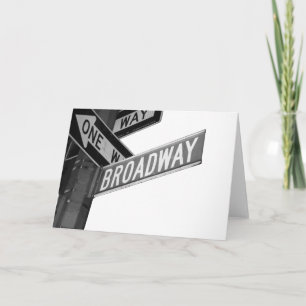 Broadway undertecknar kort