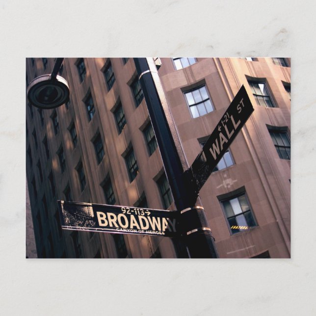 Broadway/Wallstreet Vykort (Framsida)