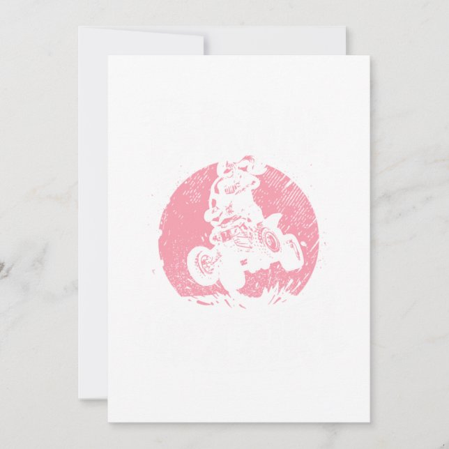 Broap som en tjej med fyra hjul inbjudningar (Framsida)