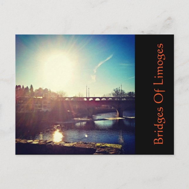 Broar av Limoges Vykort (Framsida)