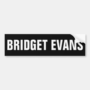 Broar Evans Bumper Sticker Bildekal