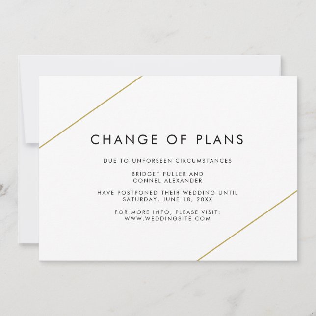 Broar Geometric Modern Bröllop Meddelande (Framsida)