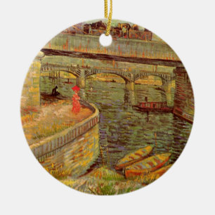 Broar över Seine, Asnieres av Vincent van Gogh Julgransprydnad Keramik