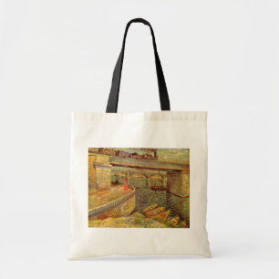 Broar över Seine, Asnieres av Vincent van Gogh Tygkasse