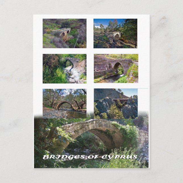 Broar på Cyperns vykort (Framsida)