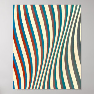 Broar Riley abstrakt-målning Poster