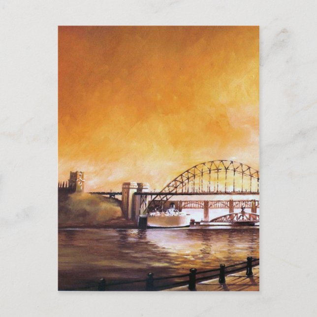 Broarna, Newcastle på Tyne-postkortet Vykort (Framsida)