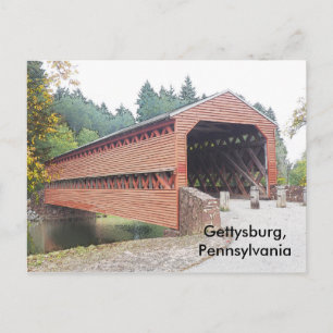 Brobrygga i närheten av Gettysburg PA Vykort