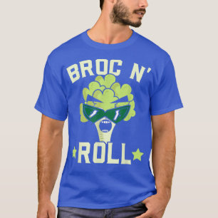 Broc N'Roll Broccoli Vegan Vegetable Healthy Vege T Shirt