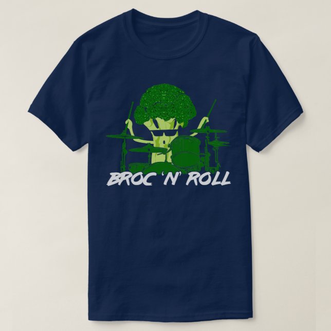 Broc Roll Drums Drummer Gift T Shirt (Design framsida)