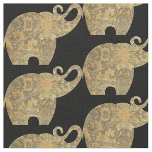 Brocade Elephants Anpassningsbar Fabric Tyg