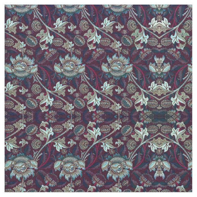 Brocade för stil för asiatiska plötsliga tyg (Närbild)