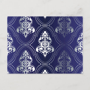 Brocade mönster vykort