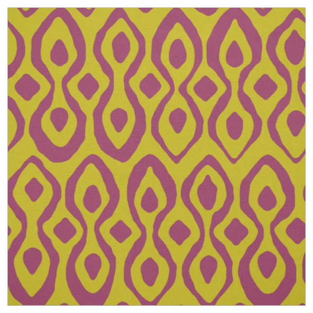 Brocade mörk rosa chartreuse tyg (Provkarta)