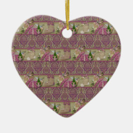 Brocade Victorian-jul Julgransprydnad Keramik