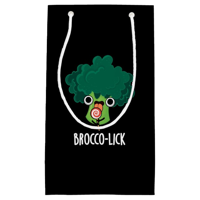 Brocco-slicka Funny Veggie Broccoli Pun Mörk BG (Framsidan)