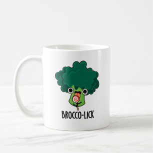 Brocco slickar Funny Veggie Broccoli Pun Kaffemugg