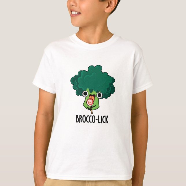 Brocco slickar Funny Veggie Broccoli Pun T Shirt (Framsida)