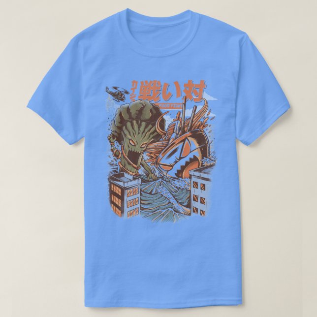 Brocco vs Ramen Kaijus T Shirt (Design framsida)