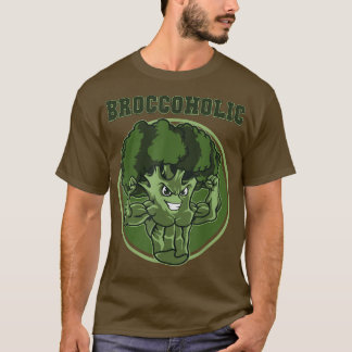 Broccohol Vegan Vegetarian Fitness Broccoli T Shirt