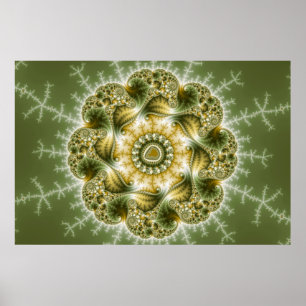 Broccolator - Fractal Art Poster