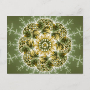 Broccolator - Fractal Art Vykort