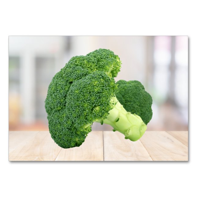 Broccoli ABA Tact Flashcard | Bild-kort Bordsnummer (Framsidan)