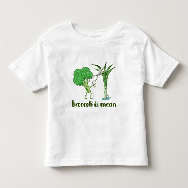 Broccoli är elak t shirt (Framsida)