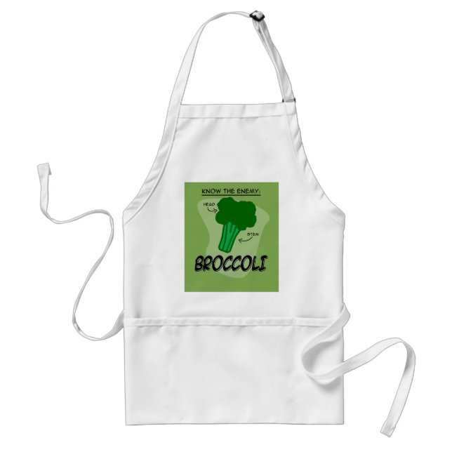 Broccoli är fienden! förkläde (Framsidan)