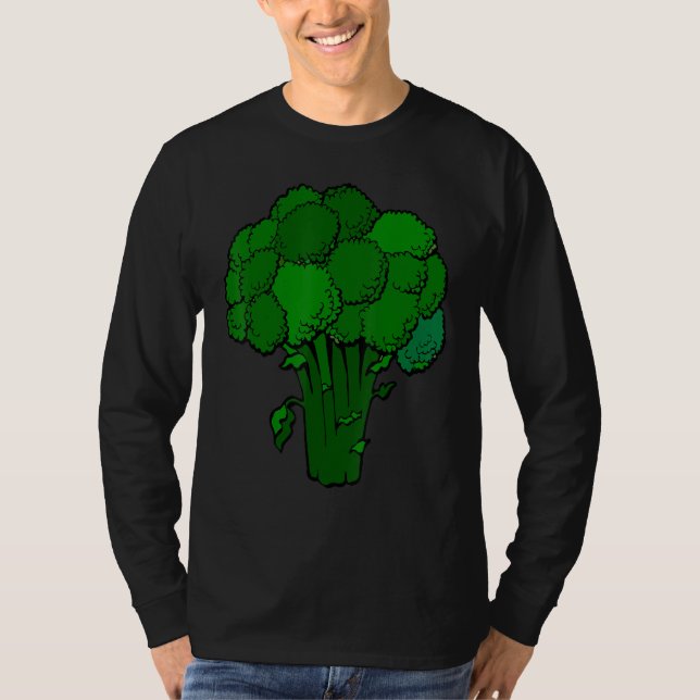 Broccoli är listig Roligt Graphic Vegetable T Shirt (Framsida)