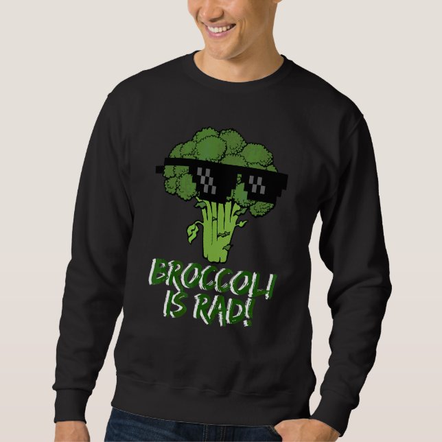 Broccoli Är Riktigt Coolt Lång Ärmad Tröja (Framsida)
