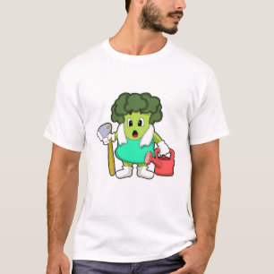 Broccoli as Farmer med Watering-burk T Shirt