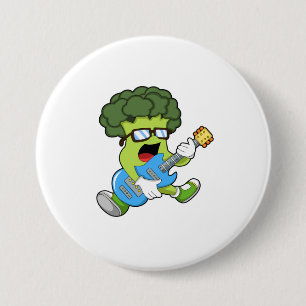Broccoli as Musician med Guitar Knapp