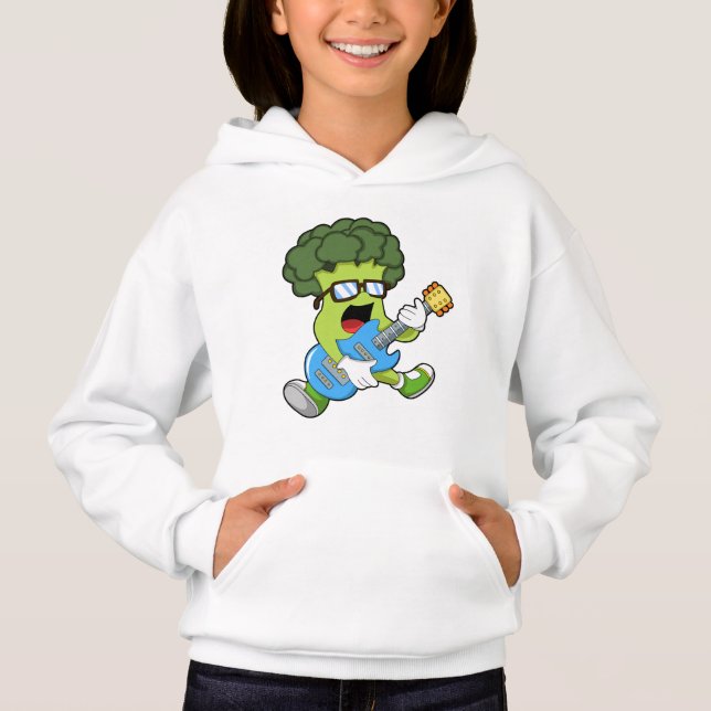 Broccoli as Musician med Guitar T Shirt (Framsida)