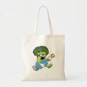 Broccoli as Musician med Guitar Tygkasse