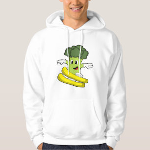 Broccoli as Skier med Ski Hoodie