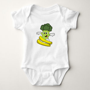 Broccoli as Skier med Ski T Shirt