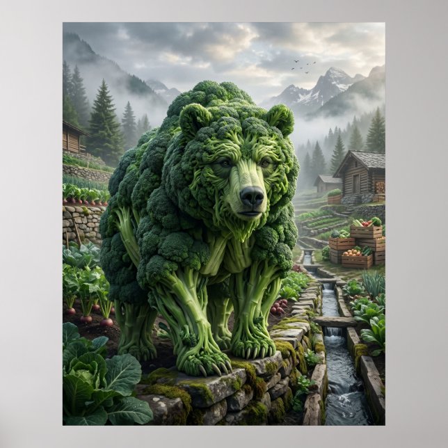 Broccoli Björn Terrassen Poster (Framsidan)