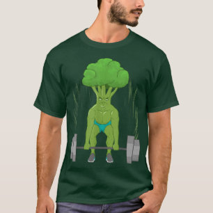 Broccoli Bodybuilding Gym Vegan Vegetarian Bodybui T Shirt