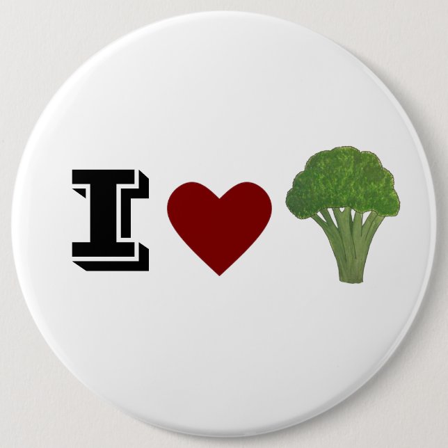 Broccoli-bricka, brooch knapp (Framsida)