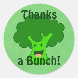 Broccoli Bunch Runt Klistermärke
