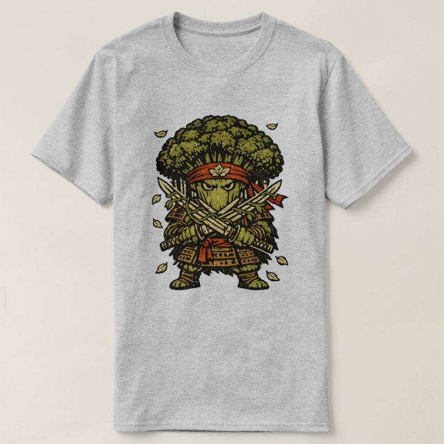 Broccoli Bushido — Protector of the Forest T Shirt (Design framsida)