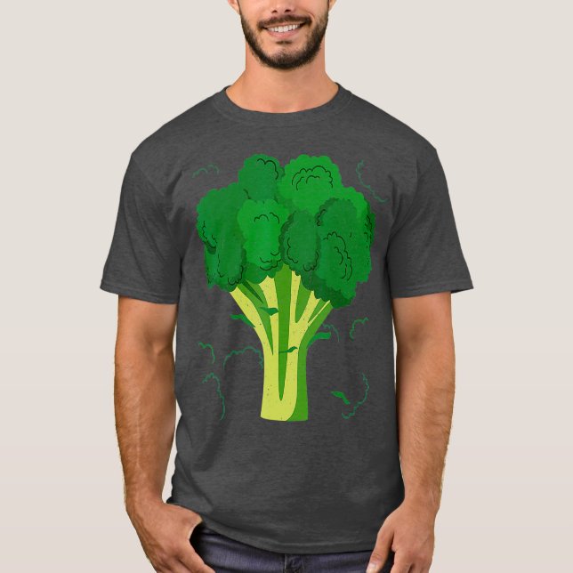 Broccoli Funny Veggie Lover Halloween Costume T Shirt (Framsida)