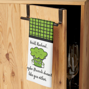 Broccoli Gillar Inte Dig heller Personlig Kökshandduk
