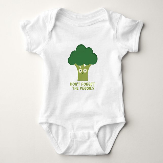 broccoli glömmer inte veggiesna t shirt (Framsida)