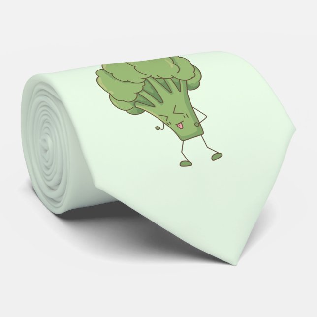 Broccoli Grönt Grönsak Slips (Rullad)