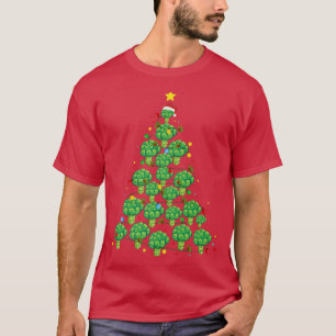 Broccoli Julgran Funny Broccoli Älskare Julafton T Shirt