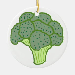 Broccoli Julgransprydnad Keramik
